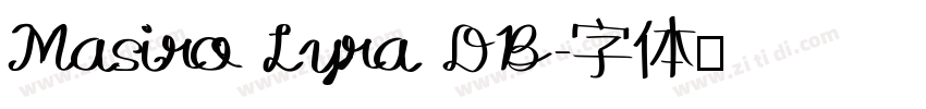 Masiro Lyra DB字体转换